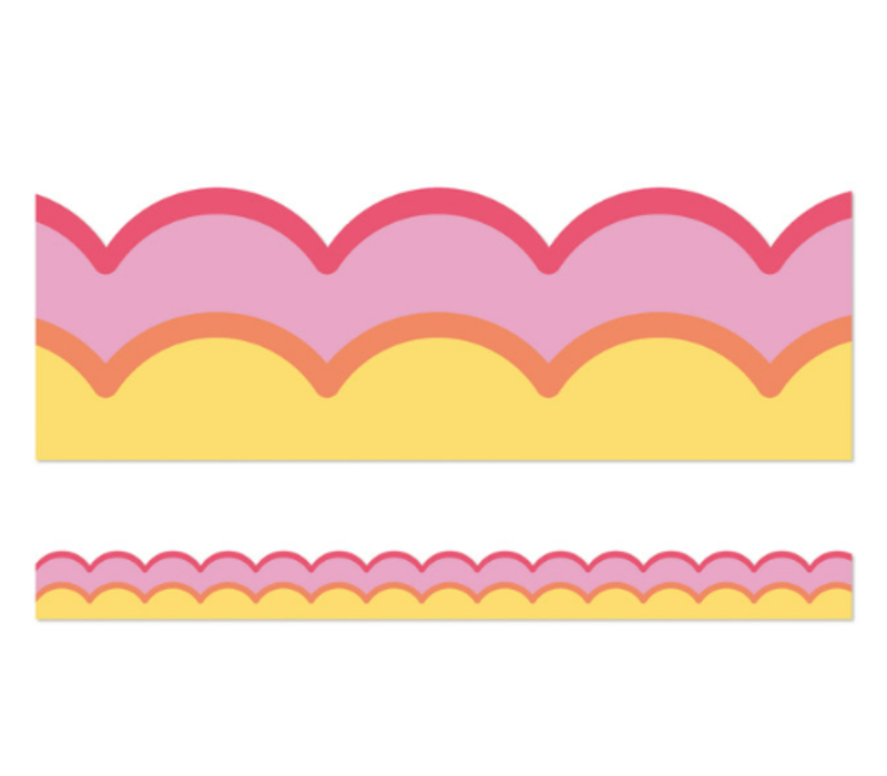 Warm Waves Scalloped Bulletin Board Borders*