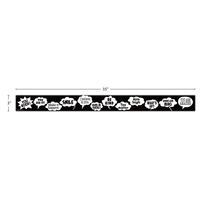 Speech Bubbles Straight Border Trim*