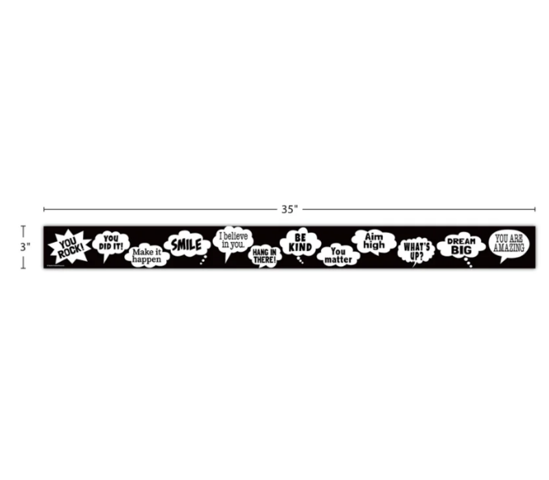 Speech Bubbles Straight Border Trim*