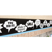Speech Bubbles Straight Border Trim*