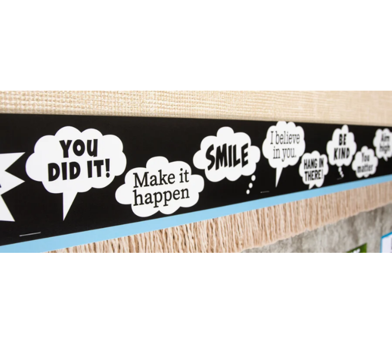 Speech Bubbles Straight Border Trim*