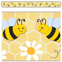 Buzzing Bees Straight Border Trim*