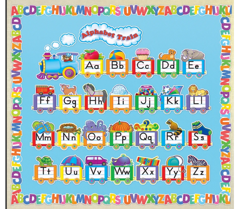 Colorful Alphabet Die-Cut Border Trim*