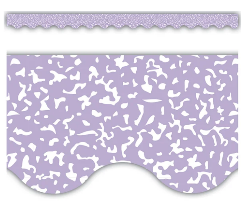 Composition Purple Scalloped Border Trim*