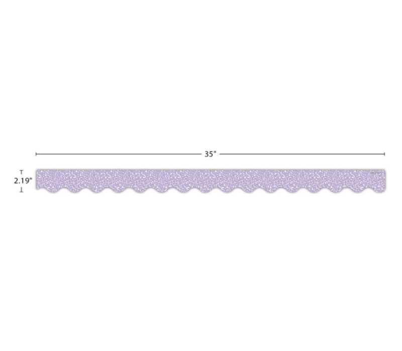 Composition Purple Scalloped Border Trim*