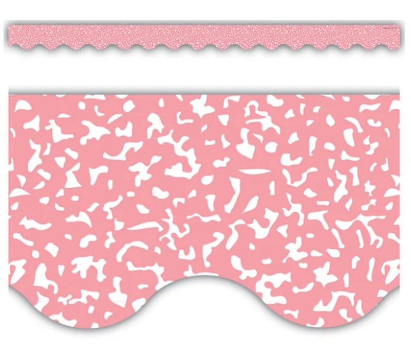 Composition Pink Scalloped Border Trim*