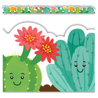 Happy Cactus Crew Die Cut Border Trim*
