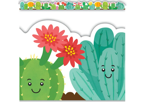 Teacher Created Resources Happy Cactus Crew Die Cut Border Trim