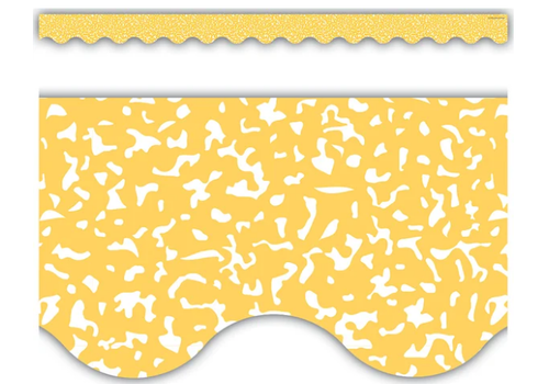 Teacher Created Resources Composition Yellow Scalloped Border Trim*
