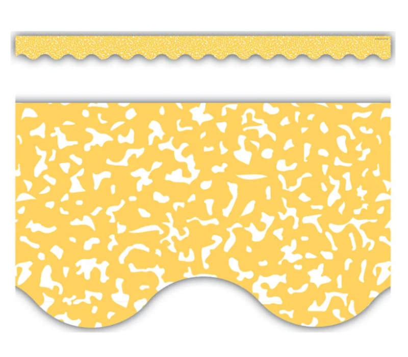 Composition Yellow Scalloped Border Trim*