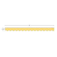 Composition Yellow Scalloped Border Trim*