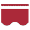 Cranberry Red Scalloped Border Trim*