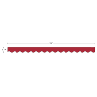 Cranberry Red Scalloped Border Trim*