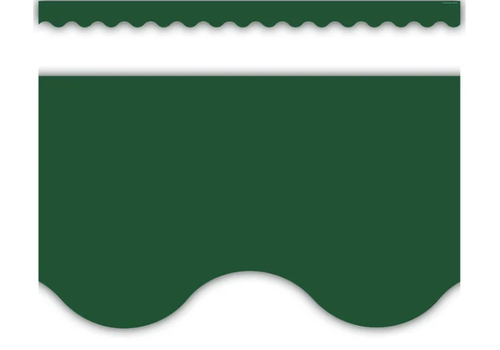Teacher Created Resources Pine Green Scalloped Border Trim