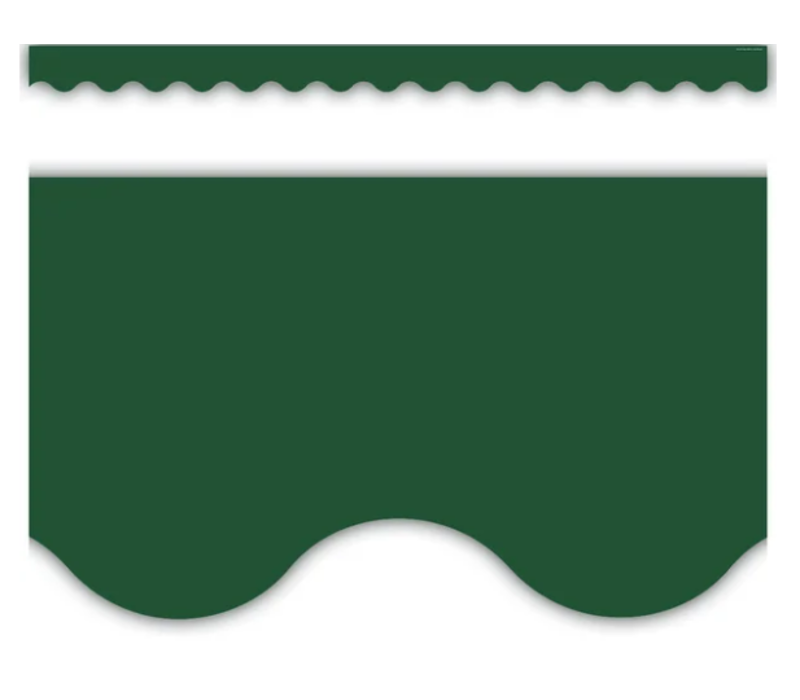 Pine Green Scalloped Border Trim*