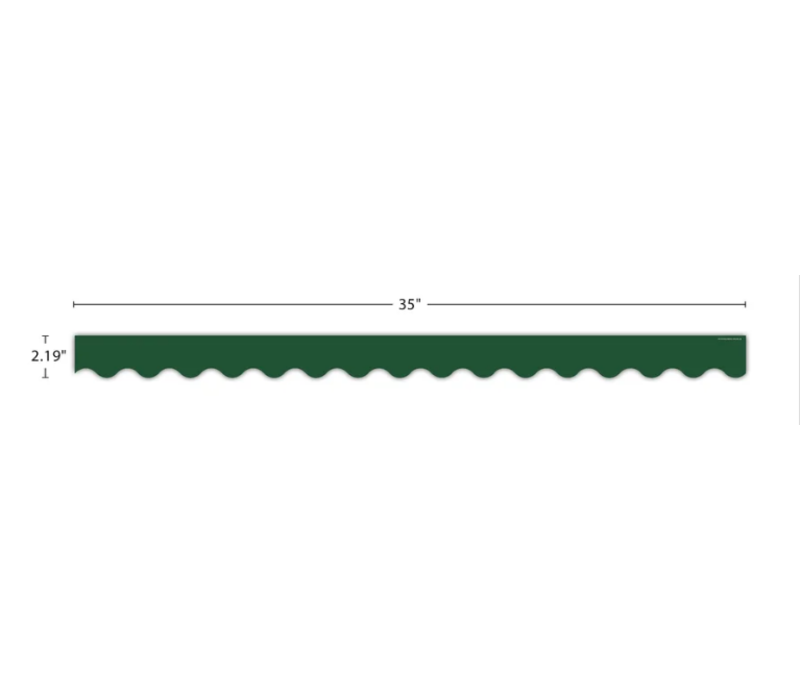 Pine Green Scalloped Border Trim*