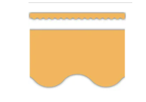 Teacher Created Resources Golden Sun Scalloped Border Trim*