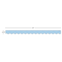 Composition Blue Scalloped Border Trim*