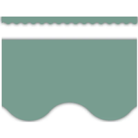 Retreat Green Scalloped Border Trim*
