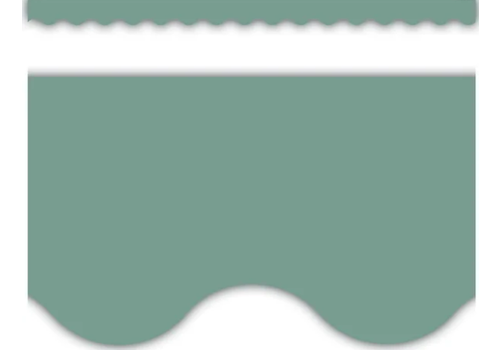 Teacher Created Resources Retreat Green Scalloped Border Trim