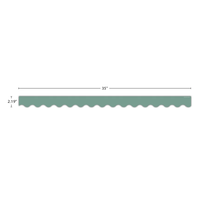 Retreat Green Scalloped Border Trim*