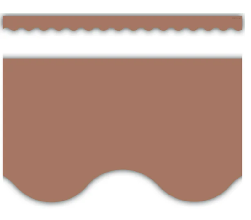 Mocha Scalloped Border Trim*