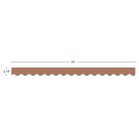 Mocha Scalloped Border Trim*