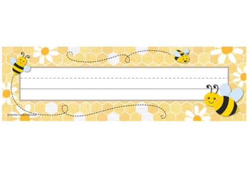 Teacher Created Resources Buzzing Bees Flat Name Plates *