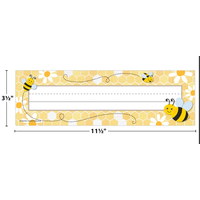 Buzzing Bees Flat Name Plates *