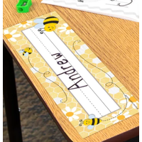 Buzzing Bees Flat Name Plates *