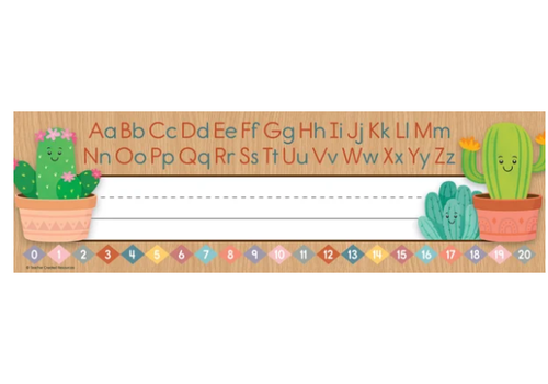 Teacher Created Resources Happy Cactus Crew Flat Name Plates*
