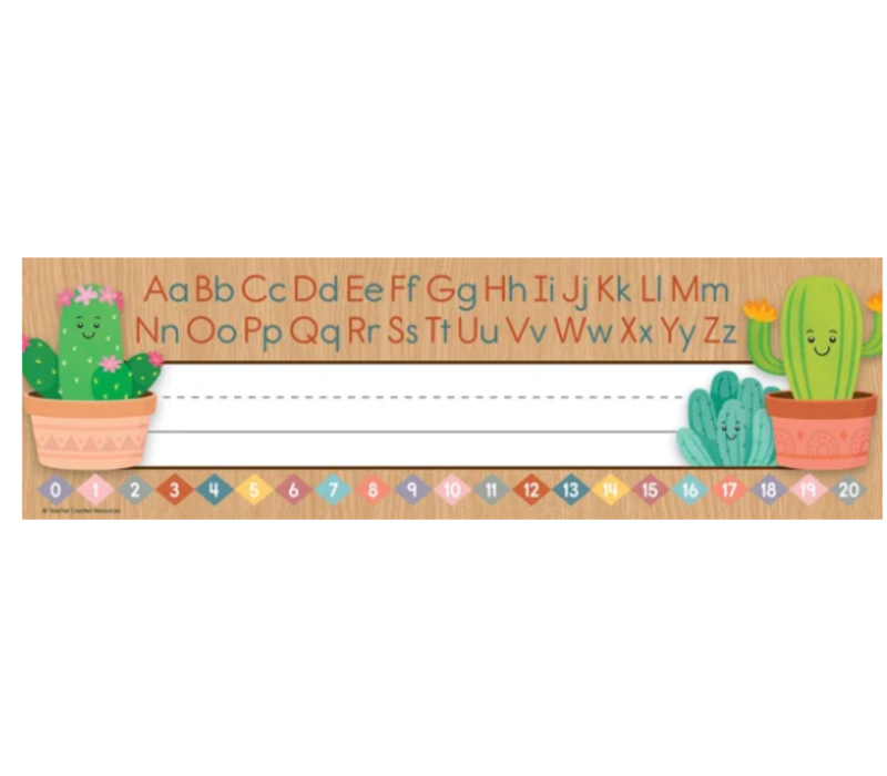 Happy Cactus Crew Flat Name Plates*