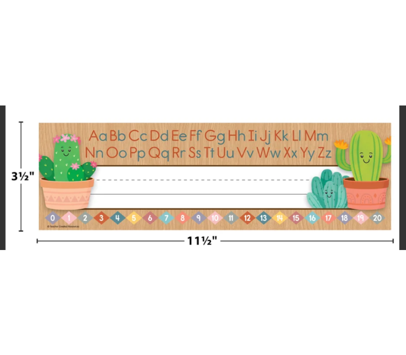 Happy Cactus Crew Flat Name Plates*