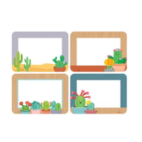 Happy Cactus Crew Name Tags/Labels - Multi-Pack*