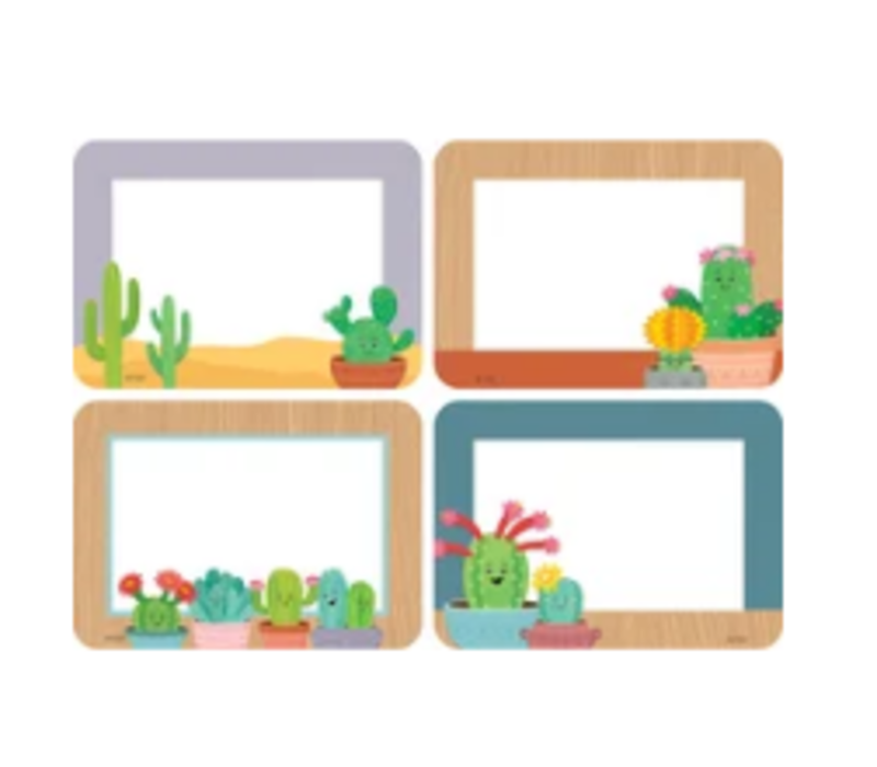 Happy Cactus Crew Name Tags/Labels - Multi-Pack*