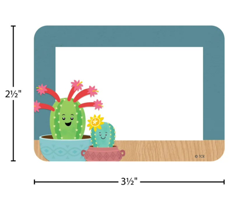 Happy Cactus Crew Name Tags/Labels - Multi-Pack*