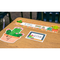 Happy Cactus Crew Name Tags/Labels - Multi-Pack*