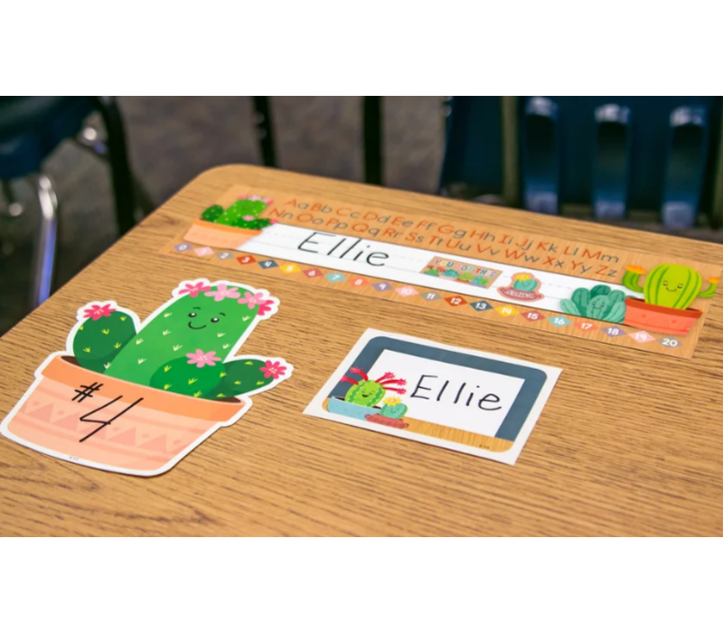 Happy Cactus Crew Name Tags/Labels - Multi-Pack*