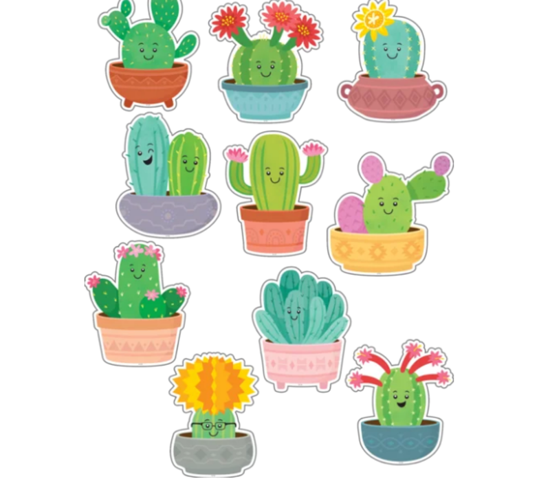 Happy Cactus Crew Accents/Cut Outs*