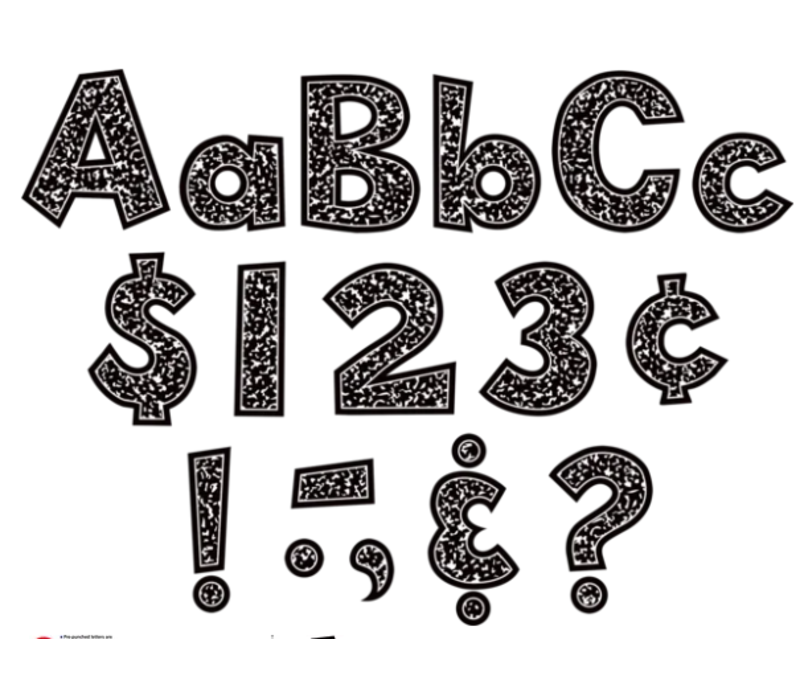 Composition 4" Fun Font Letters Combo Pack*