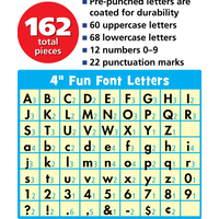 Composition 4" Fun Font Letters Combo Pack*