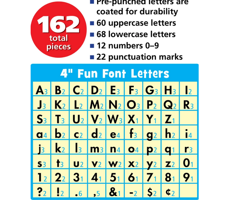Composition 4" Fun Font Letters Combo Pack*