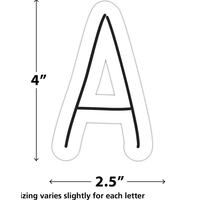 Black on White Hand Drawn 4" Letters Combo Pack*