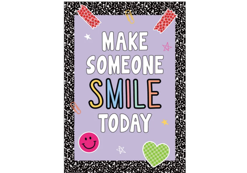 Teacher Created Resources Make Someone Smile Today Positive Poster/Chart*