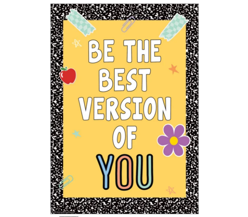 Be the Best Version of You Positive Poster/Chart