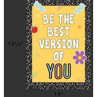 Be the Best Version of You Positive Poster/Chart