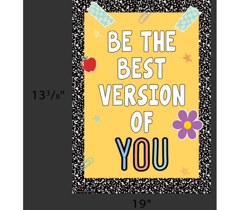 Be the Best Version of You Positive Poster/Chart