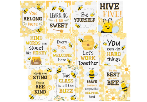 Teacher Created Resources Buzzing Bees Positive Sayings Small Poster Pack*