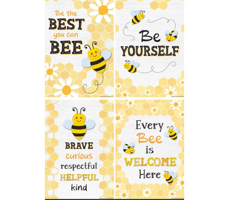 Buzzing Bees Positive Sayings Small Poster Pack*