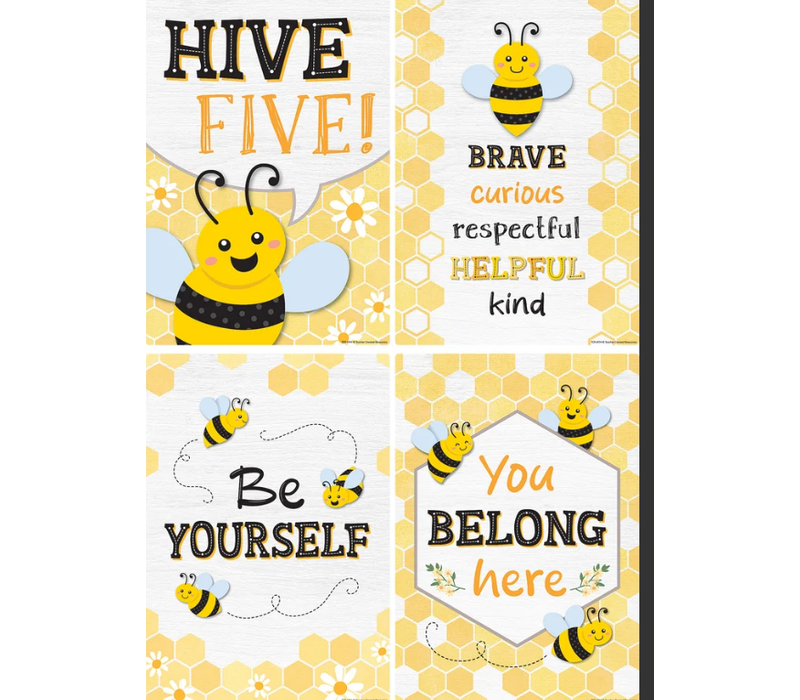 Buzzing Bees Positive Sayings Small Poster Pack*